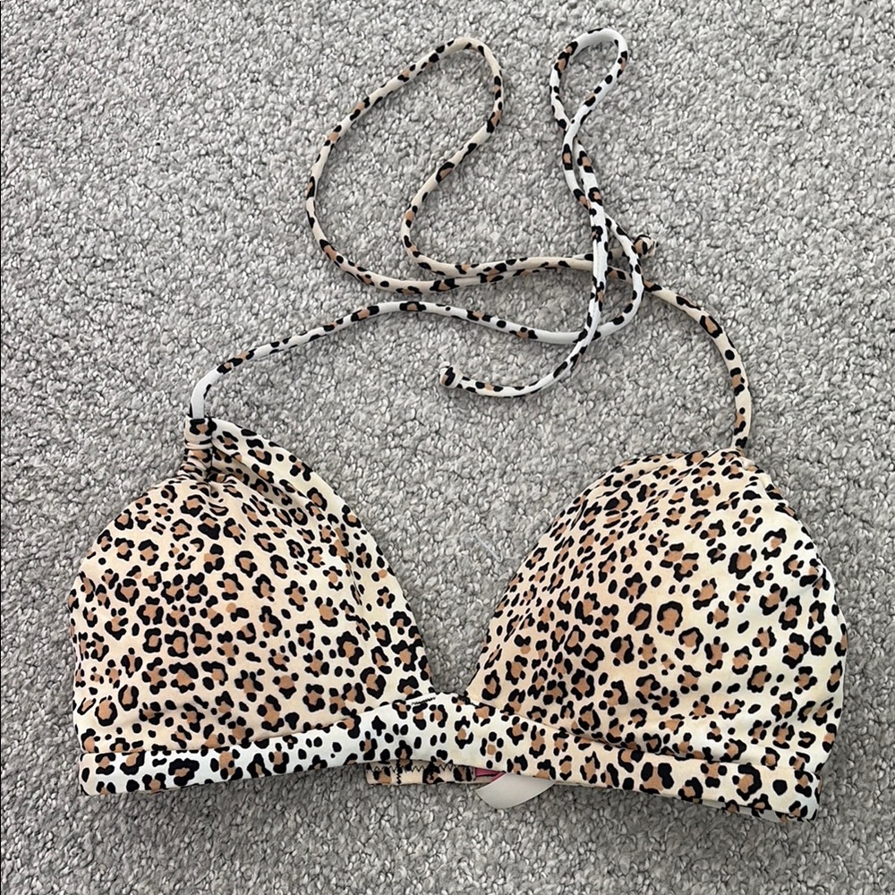 Leopard Bikini Top.
